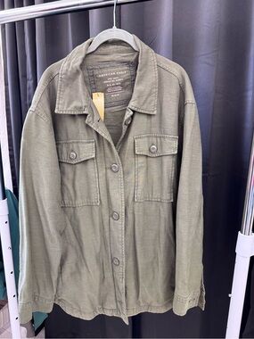 American Eagle Outfitters Olive Utility Field Jacket